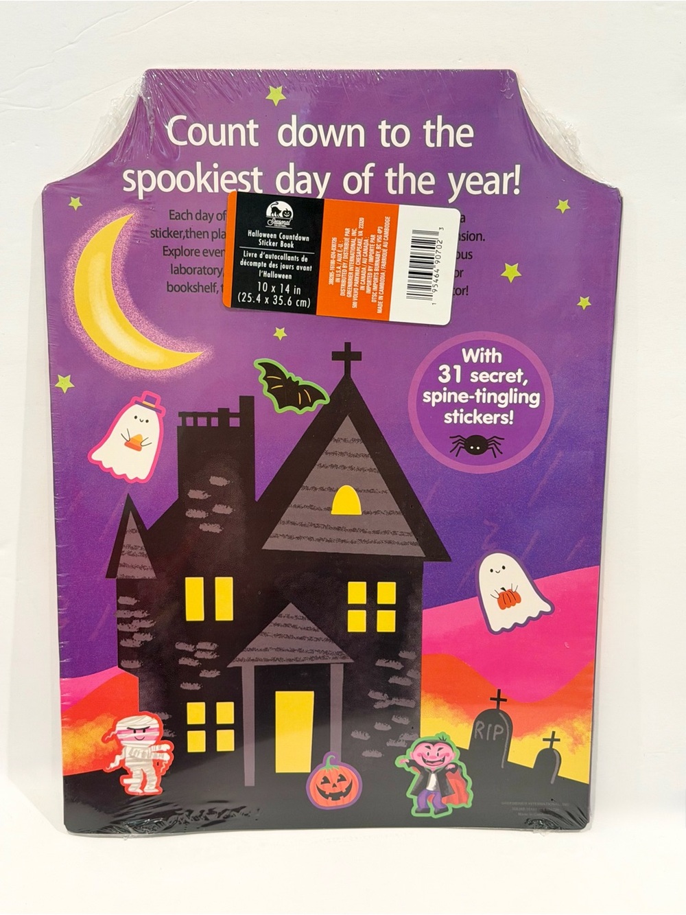 2 Pack Set Halloween Countdown Advent Calendars - 31 Stickers - Sealed - Picture 3 of 6